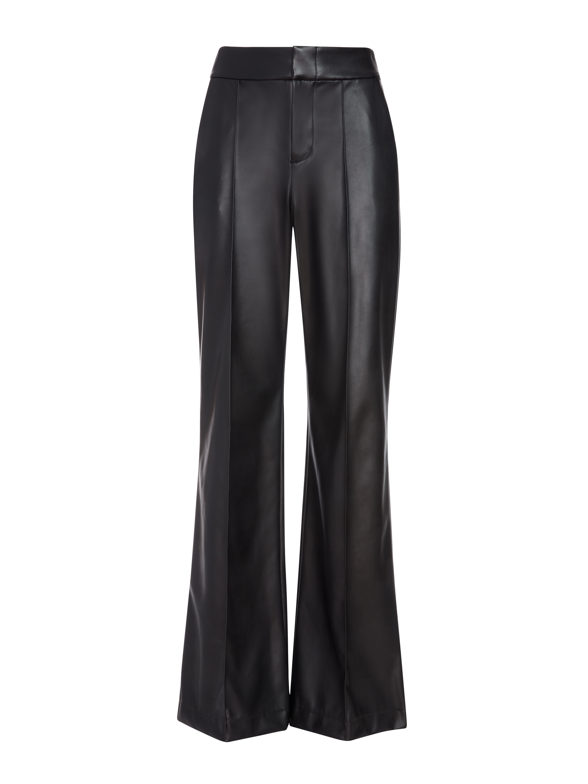 Dylan Vegan Leather Wide Leg Pant In Black | Alice And Olivia