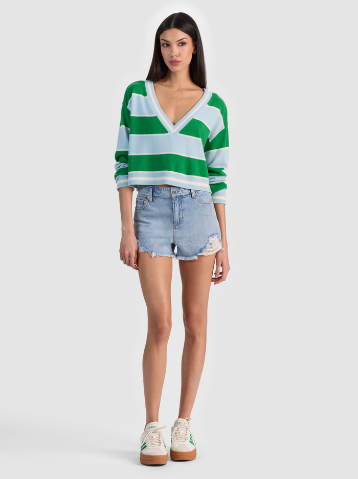 MAGGIE DENIM SHORT - ERIKA WASH image 1 - ALICE + OLIVIA