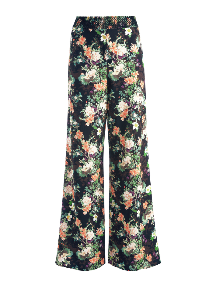 ATHENA FLORAL WIDE LEG PANT - ROMANCE BLACK image 5 - Alice And Olivia