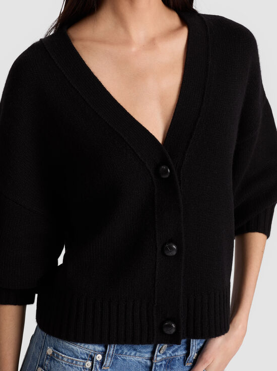 BLACK-ATTICUS CASHMERE CARDIGAN