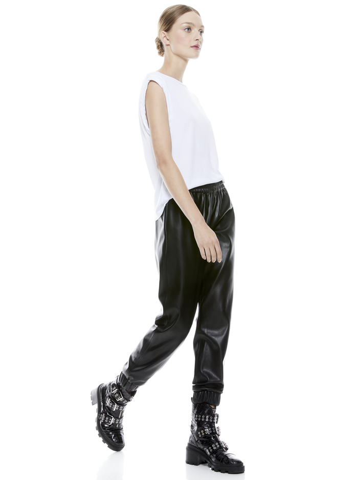 CORDELLA TWIST SLEEVE TOP - WHITE image 2 - ALICE + OLIVIA