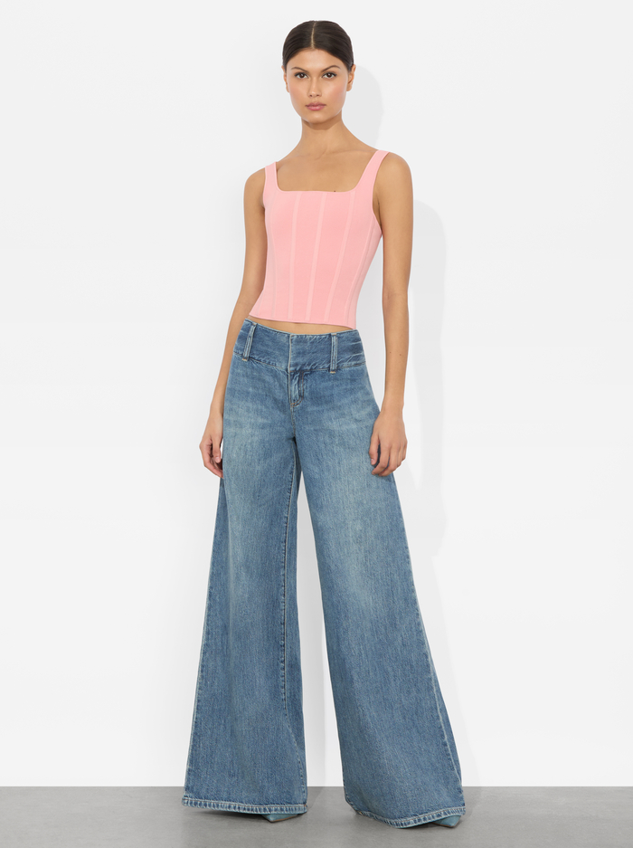 SARIAH CORSET TANK - DUSTY ROSE image 1 - Alice And Olivia