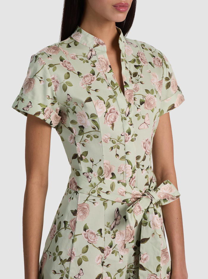LUCY ROMPER - GARDEN GOSSIP LIGHT SAGE image 1 - ALICE + OLIVIA