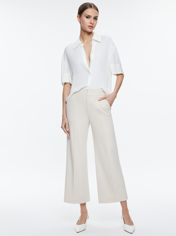 BRADY OVERSIZED BUTTON DOWN - OFF WHITE image 1 - ALICE + OLIVIA