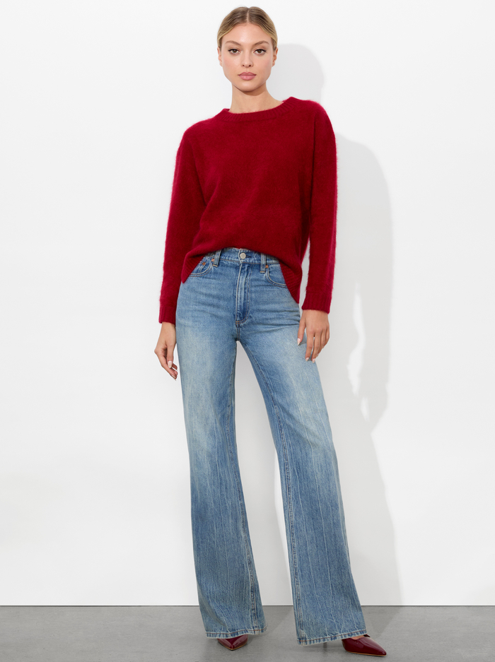 BARBRA PULLOVER - GARNET image 4 - Alice And Olivia