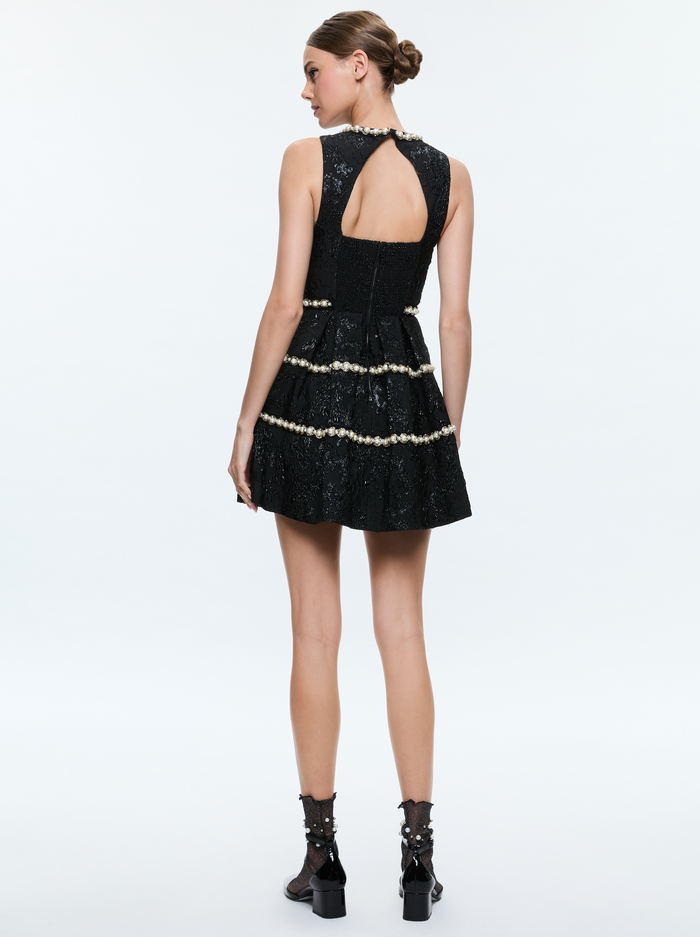 ALISTAIR MINI GOWN - BLACK image 2 - Alice And Olivia