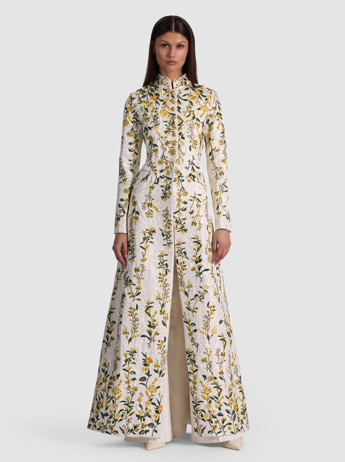 FRESH AIR BUTTER-WINN EMBELLISHED LONG JACKET