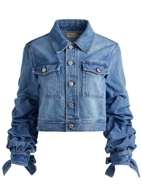 AMI BLUE-TIFF DENIM JACKET