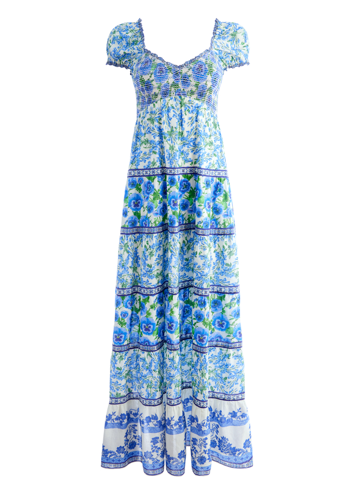 ROSALYN PUFF SLEEVE MAXI DRESS - PERFECT PANSY MULTI image 4 - ALICE + OLIVIA