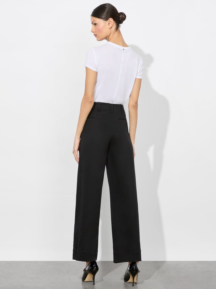 DAN CROPPED CHINO PANT - BLACK image 2 - Alice And Olivia