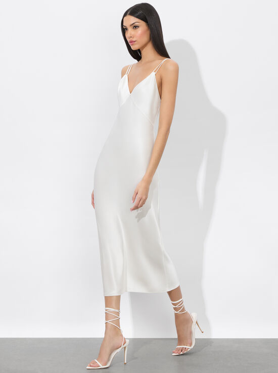 OFF WHITE-KIRO SLIP DRESS