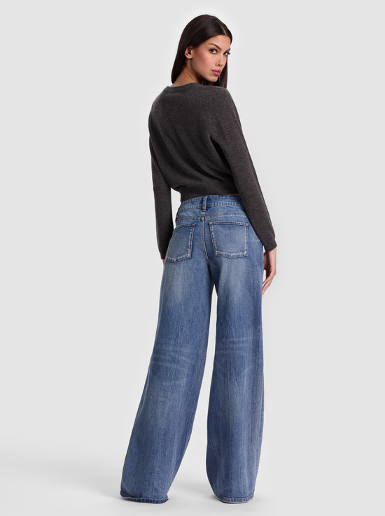 CHARCOAL HEATHER-DOLLIE CASHMERE CARDIGAN