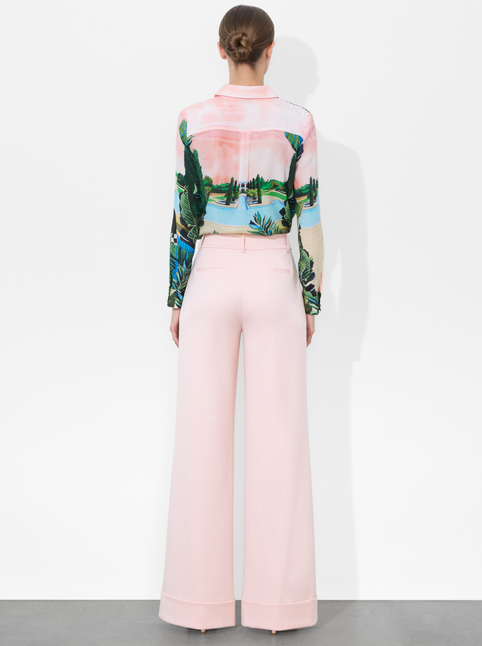 WILLA SILK BLOUSE - PALM BEACH image 2 - Alice And Olivia