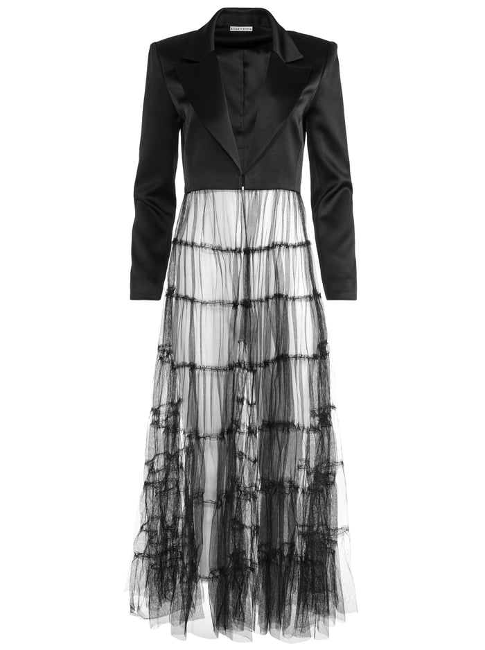 EVERLY TULLE BLAZER - BLACK image 5 - Alice And Olivia