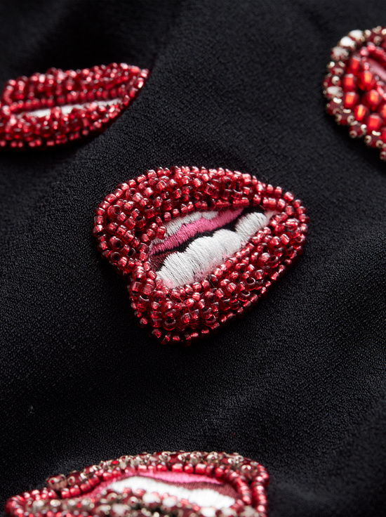 LIP SYNC BLACK-A+O X TOM WESSELMANN BRET LONG BLAZER