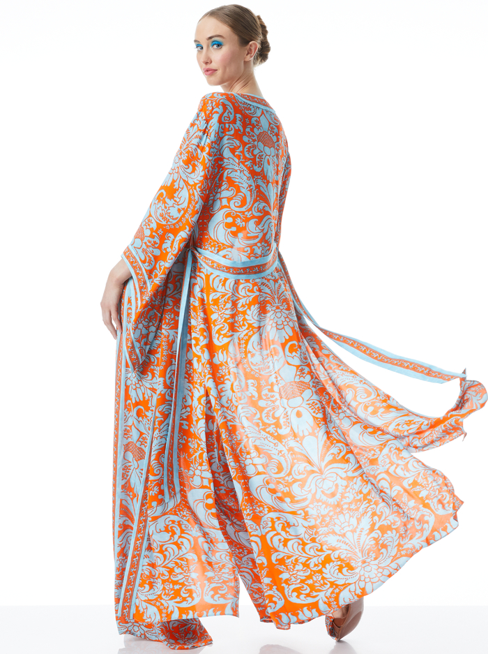 DOMINO MAXI KIMONO WITH TIE BELT - FOREVER YOURS SIENNA image 1 - Alice And Olivia