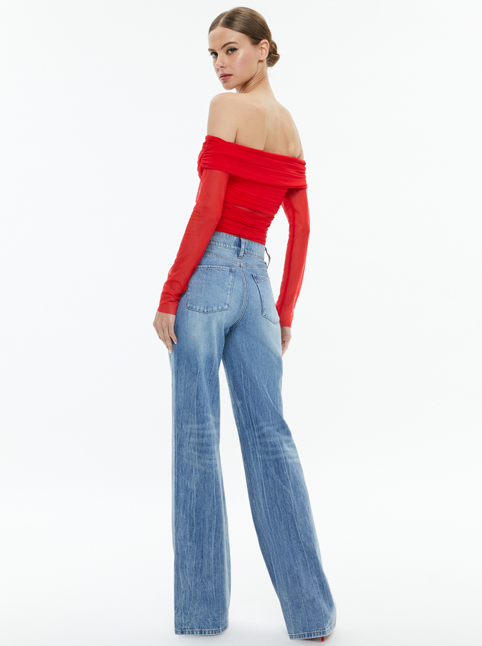 ISADOLA TOP - BRIGHT RUBY image 2 - Alice And Olivia