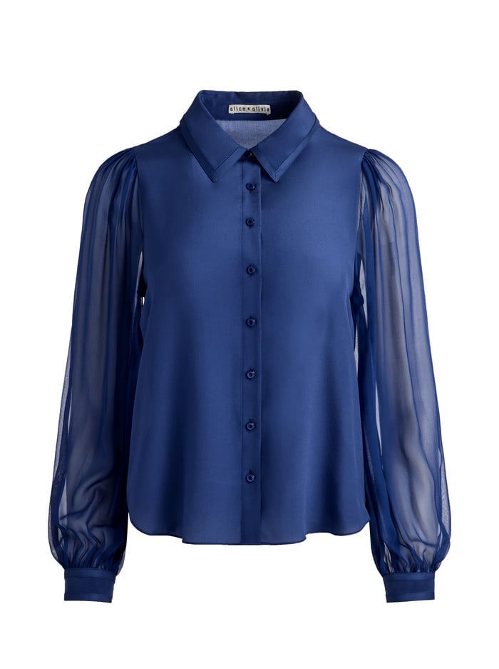 ROANNE BUTTON DOWN - INDIGO image 5 - Alice And Olivia