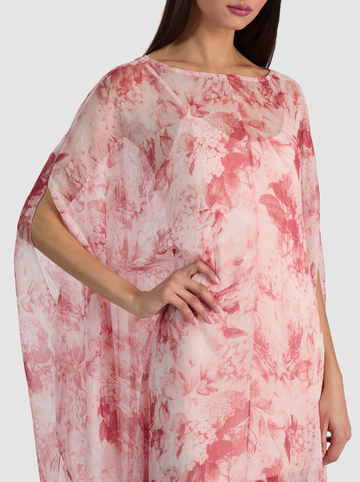 LINN CAPE MAXI DRESS - SEA BREEZE ENGLISH ROSE image 2 - ALICE + OLIVIA