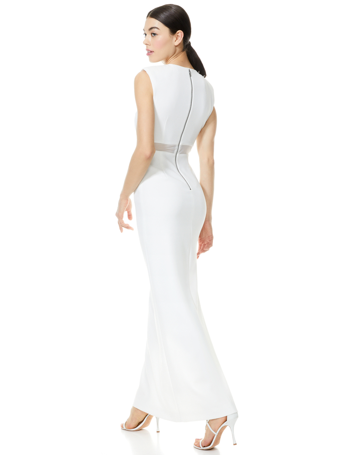 WHITLEY SLEEVELESS GOWN - OFF WHITE image 1 - Alice And Olivia