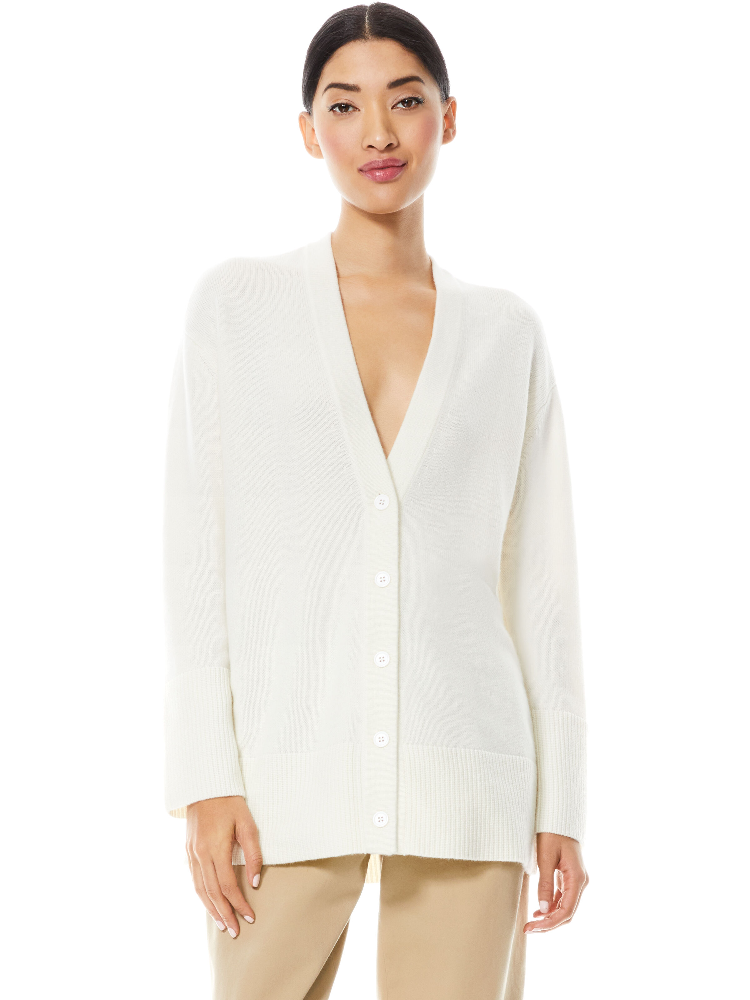 soft white cardigan