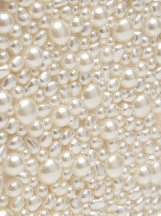 OFF WHITE-KAYLA EMBELLISHED CLUTCH
