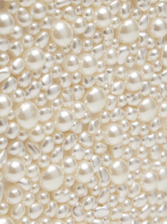 OFF WHITE-KAYLA EMBELLISHED CLUTCH