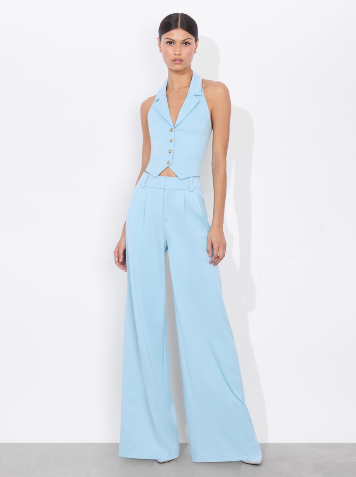 DONNA HALTER VEST - MINERAL BLUE image 1 - Alice And Olivia