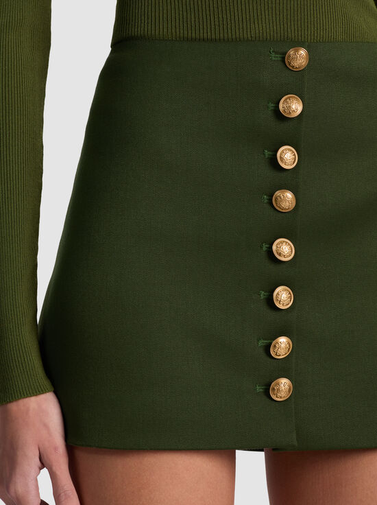 DARK OLIVE-RUBI MINI SKIRT