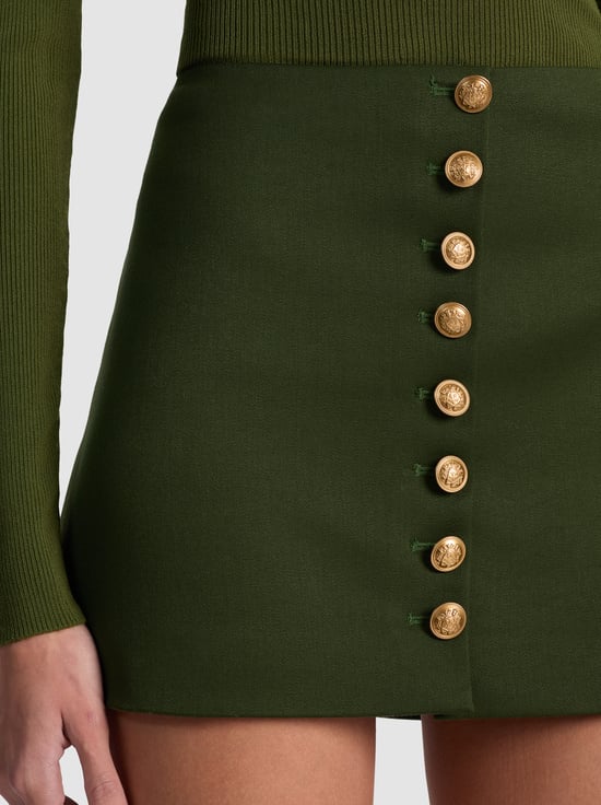 DARK OLIVE-RUBI MINI SKIRT