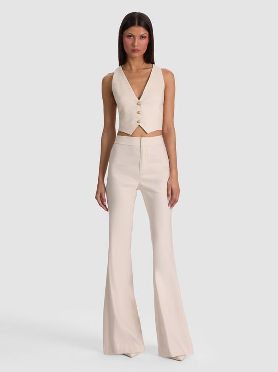OATMEAL-DONNA LINEN VEST