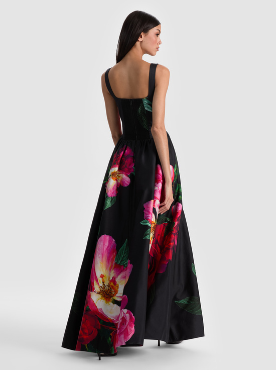 EMPRESS BLOOM BLACK-TARRIE MAXI DRESS