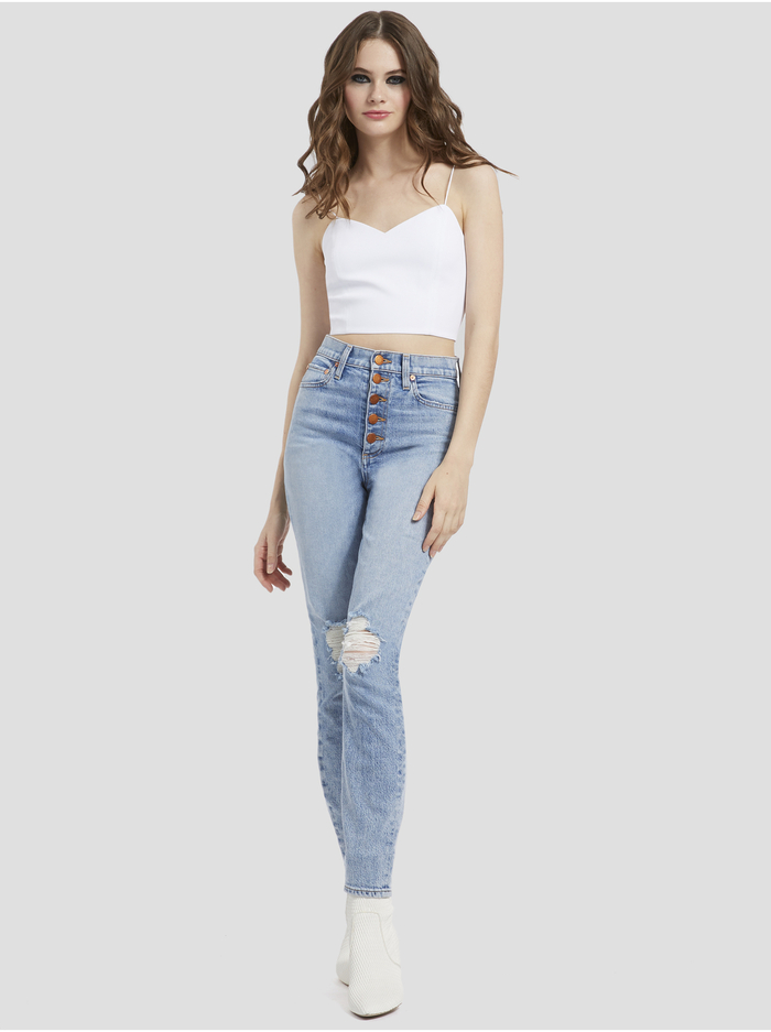 ARCHER CROPPED CAMI - WHITE image 2 - ALICE + OLIVIA