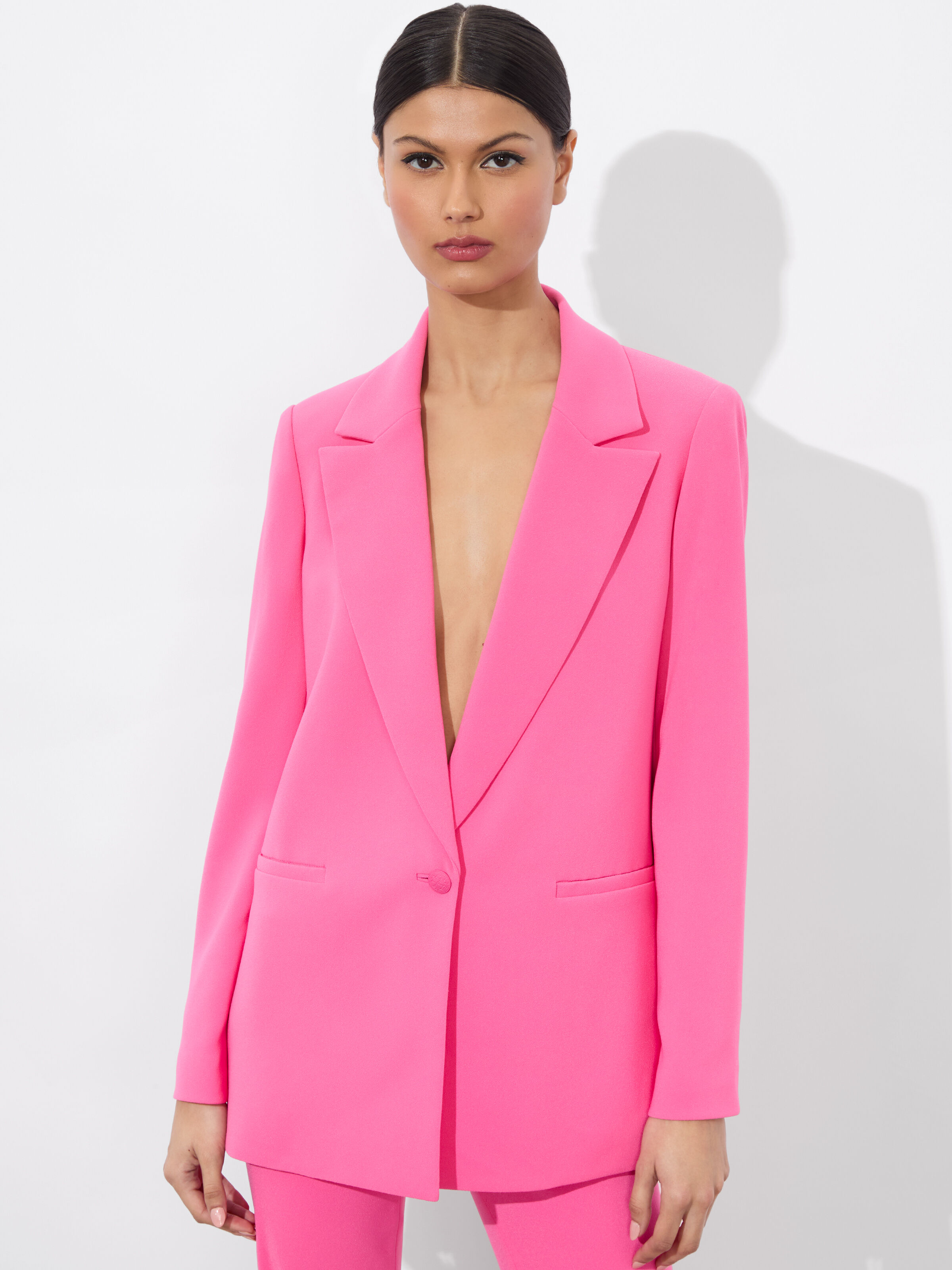 Denny Boyfriend Blazer In Wild Pink | Alice + Olivia