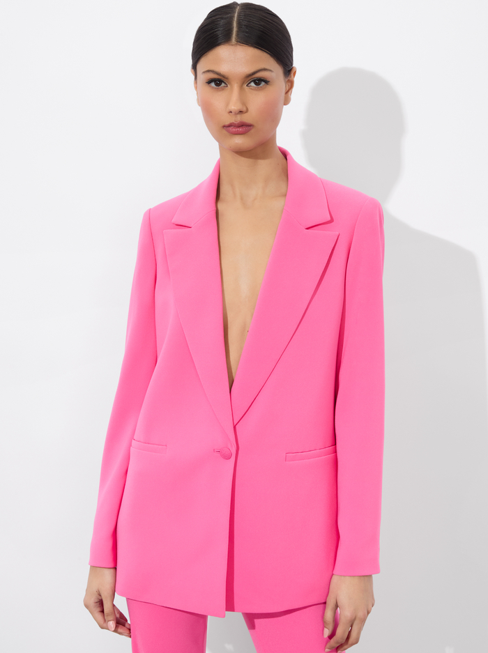 DENNY BOYFRIEND BLAZER - WILD PINK - Alice And Olivia