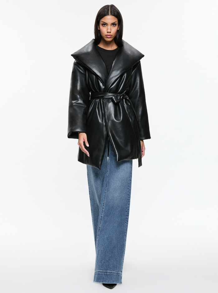 IMA VEGAN PUFFER - BLACK image 4 - Alice And Olivia