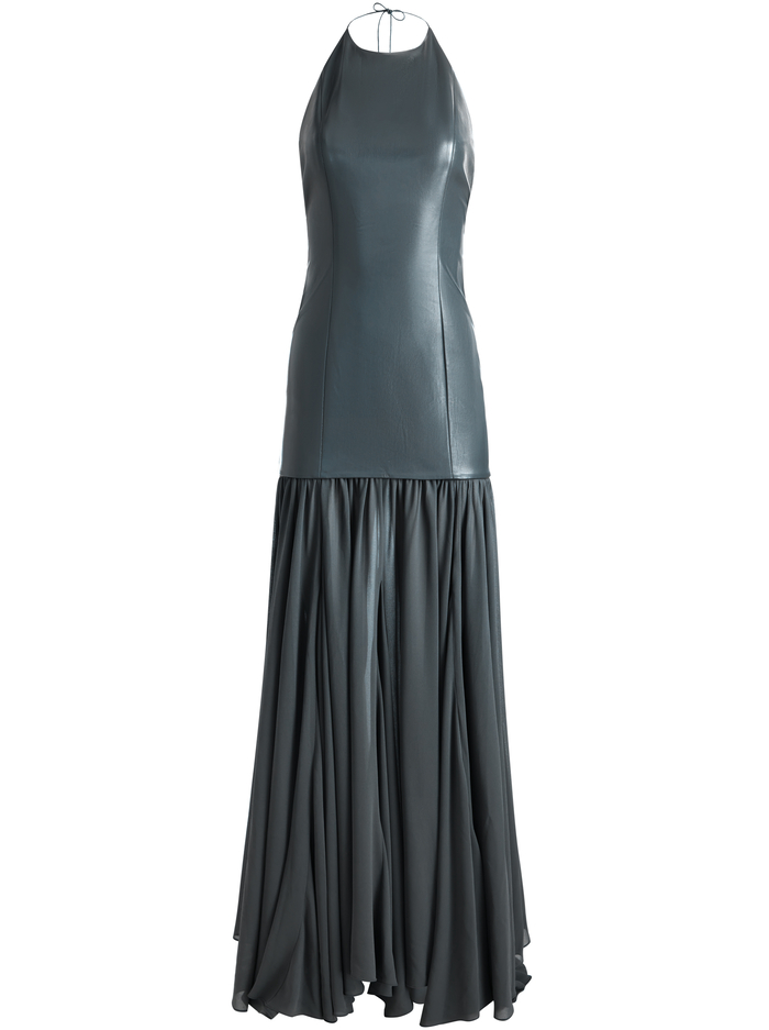 HIROKO OPEN BACK GOWN - CHARCOAL image 5 - Alice And Olivia