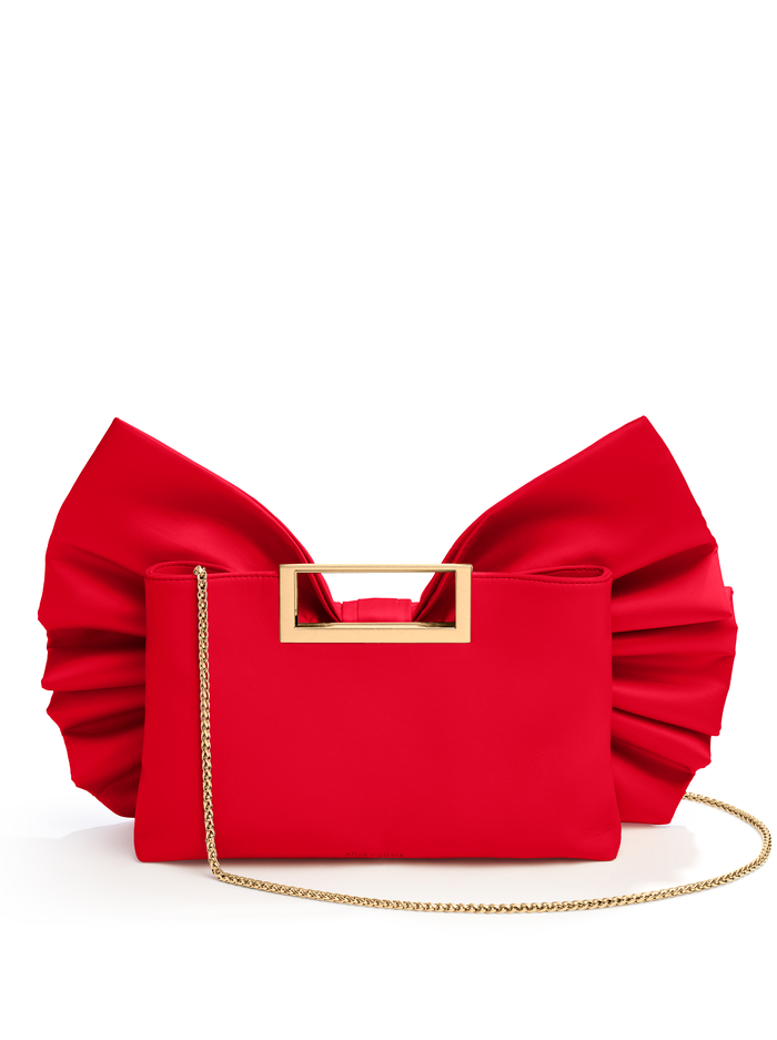 SEMIRA BOW BAG - BRIGHT RUBY image 3 - Alice And Olivia