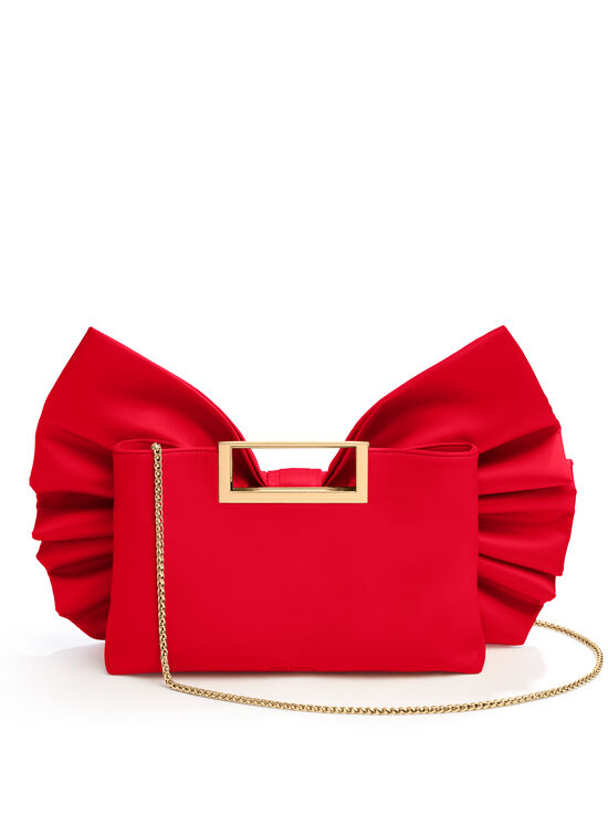BRIGHT RUBY-SEMIRA BOW BAG