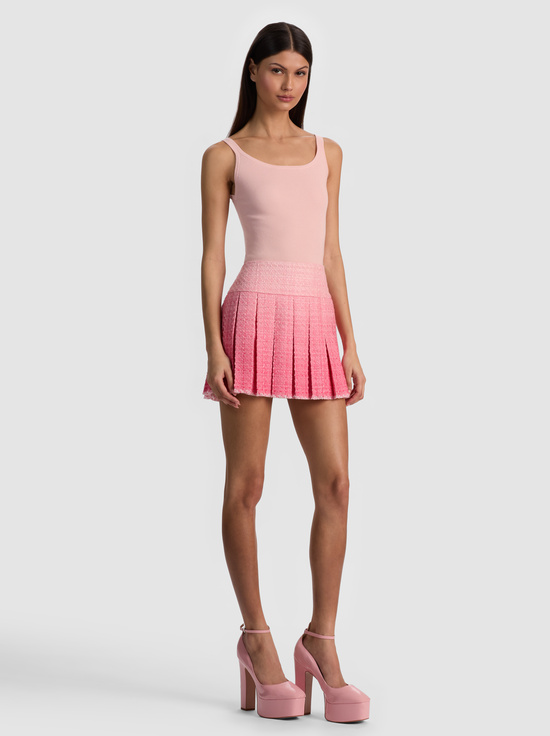 ASCENDANT OMBRE ENGLISH ROSE-EMILIE TWEED MINI SKIRT