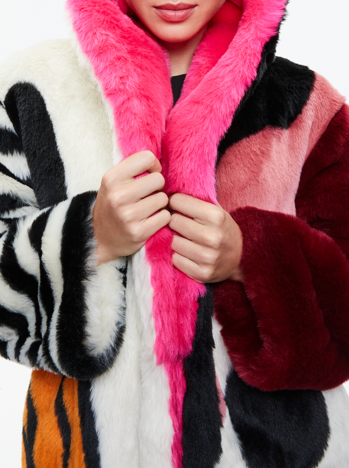 YETTA FAUX FUR COAT - ENCHANTED image 3 - Alice And Olivia