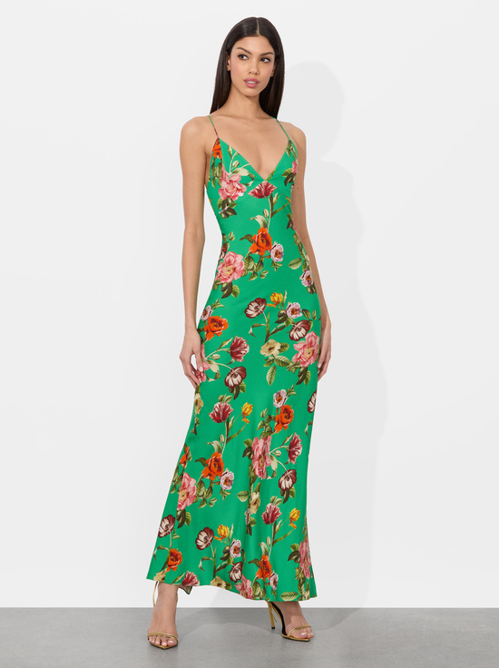 HAMPTONS FLORAL-LOMA MAXI SLIP DRESS