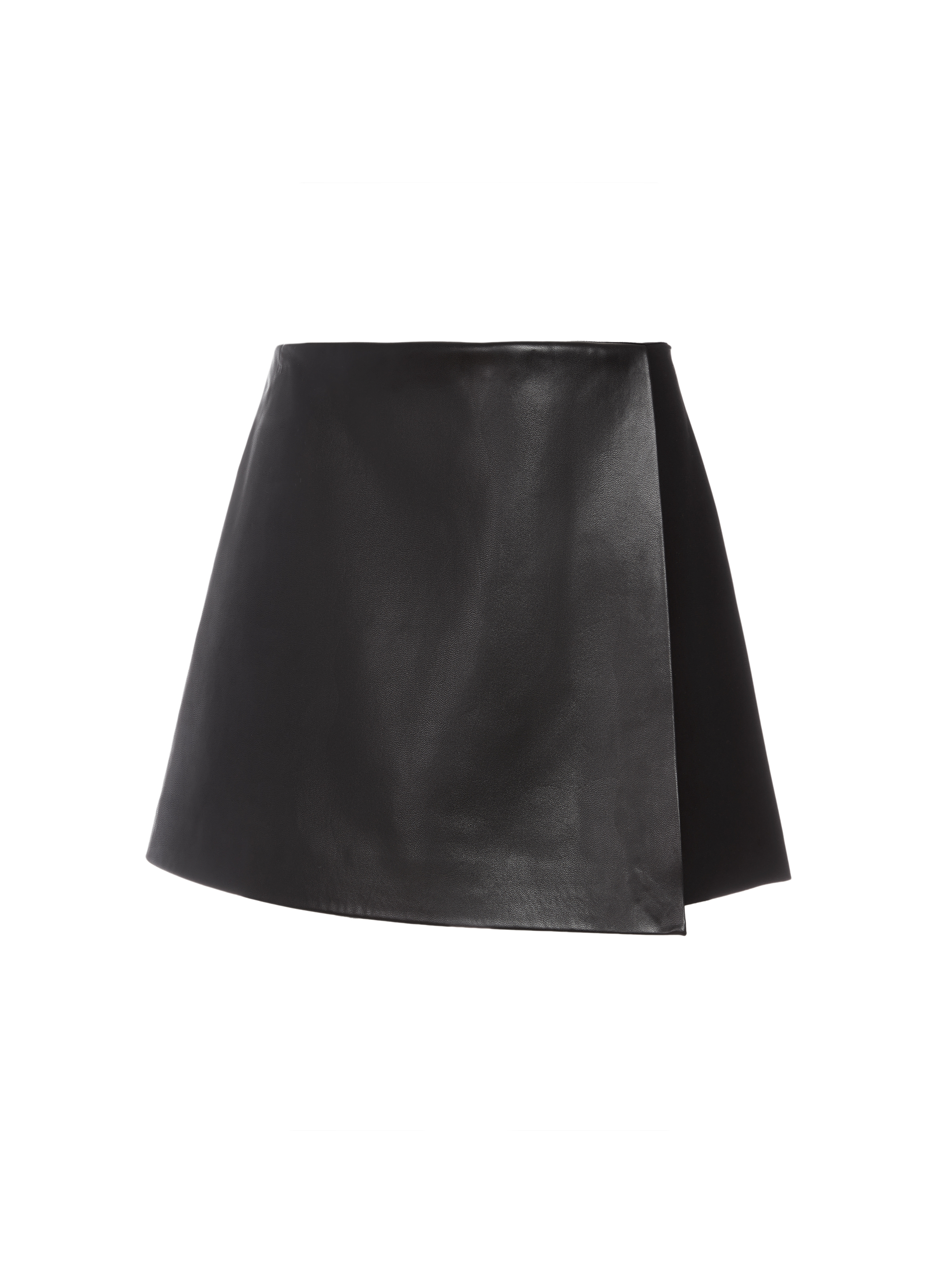 Grace Wrap Vegan Leather Skort