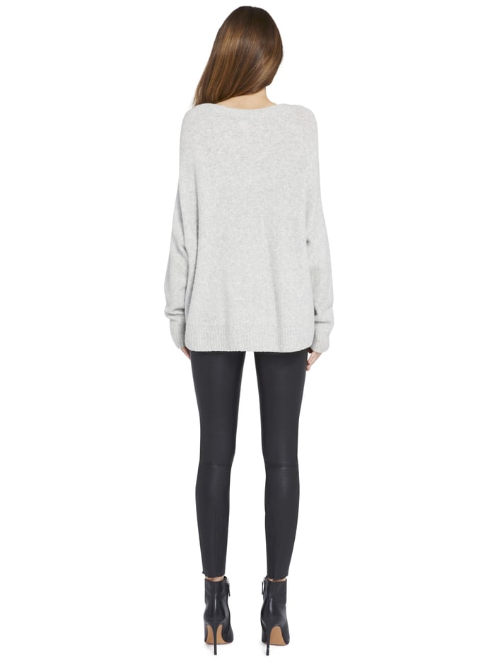 ROMA SLOUCHY PULLOVER - HEATHER GREY image 1 - Alice And Olivia