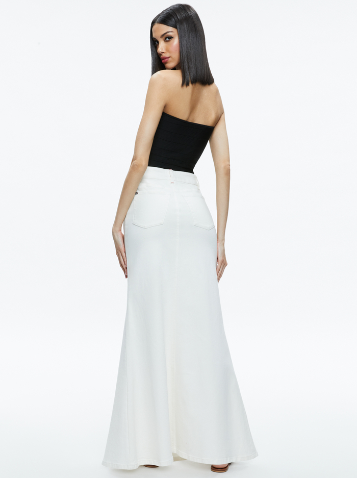RYE HIGH RISE MAXI SKIRT - OFF WHITE image 2 - Alice And Olivia