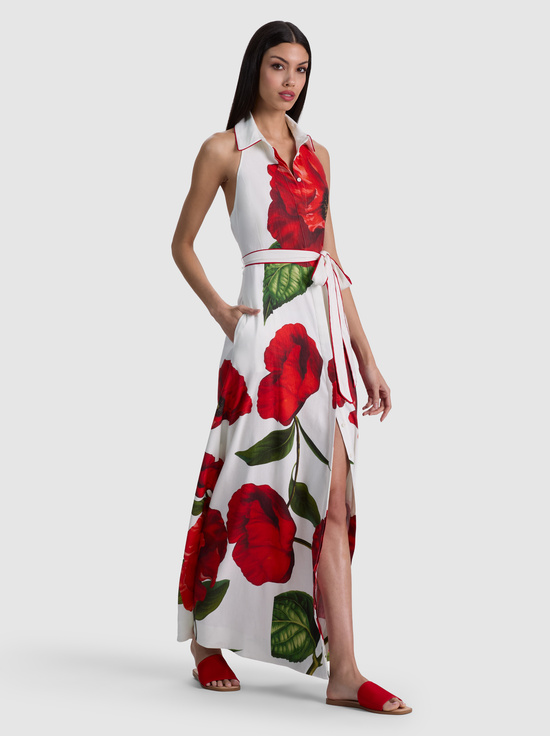 SUMMER POPPY-CHASSIDY HALTER MAXI DRESS