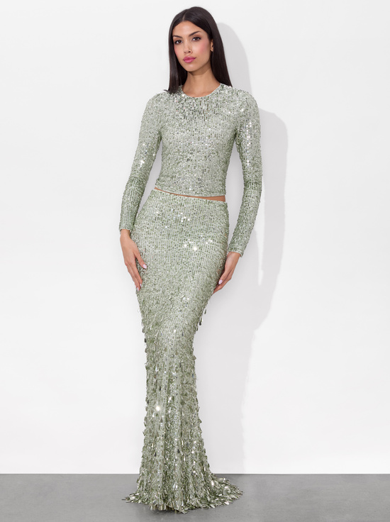 SEA SPRAY-DELAINA EMBELLISHED TOP