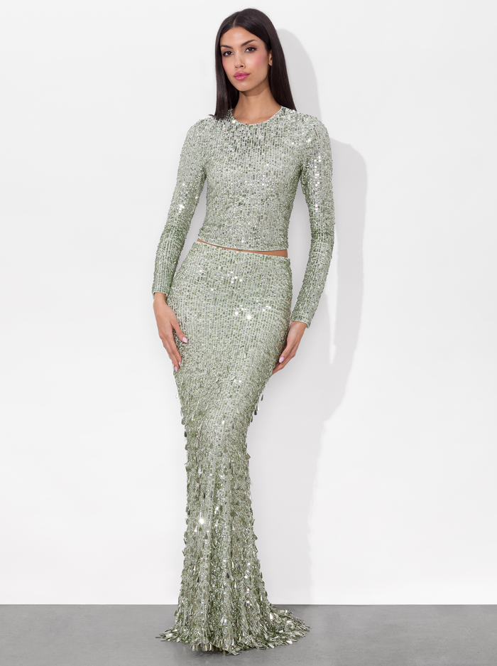 DELAINA EMBELLISHED TOP - SEA SPRAY image 5 - Alice And Olivia