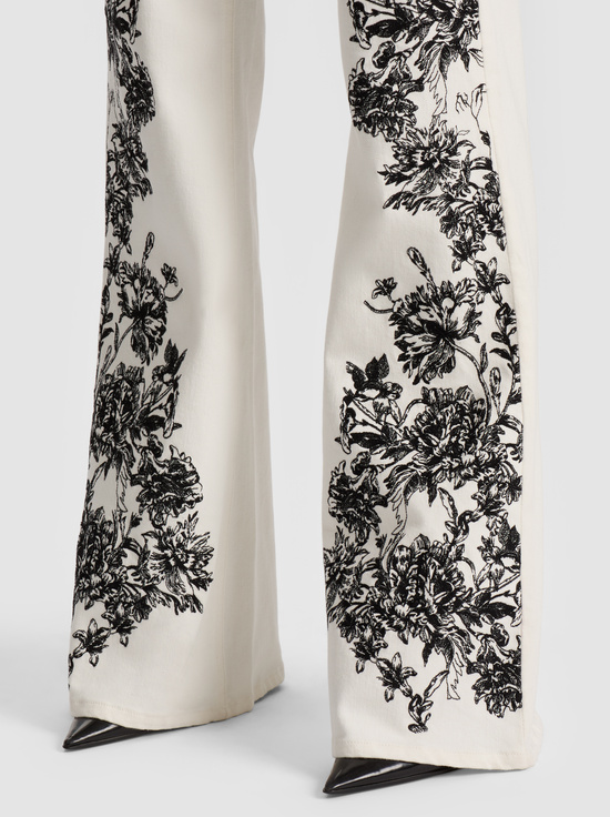 OFF WHITE/BLACK-SB EMBROIDERED JEAN