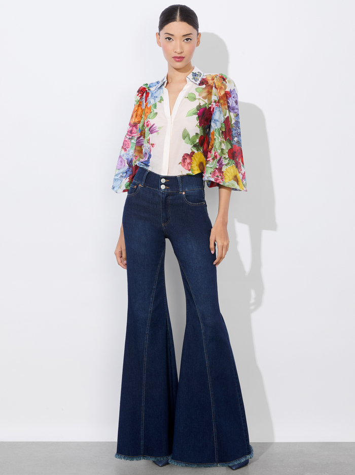ROANNE BUTTON DOWN - GARDEN BRUNCH OFF WHITE image 1 - Alice And Olivia